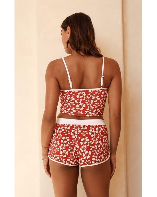 Dippin' Daisy's Red Hanalei Tankini Top