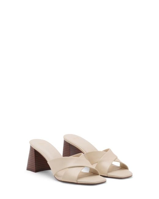 Mango Multicolor Block Heel Sandal
