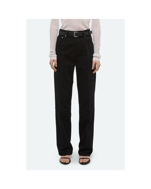 Helmut Lang Black Back Zip Carpenter Jeans