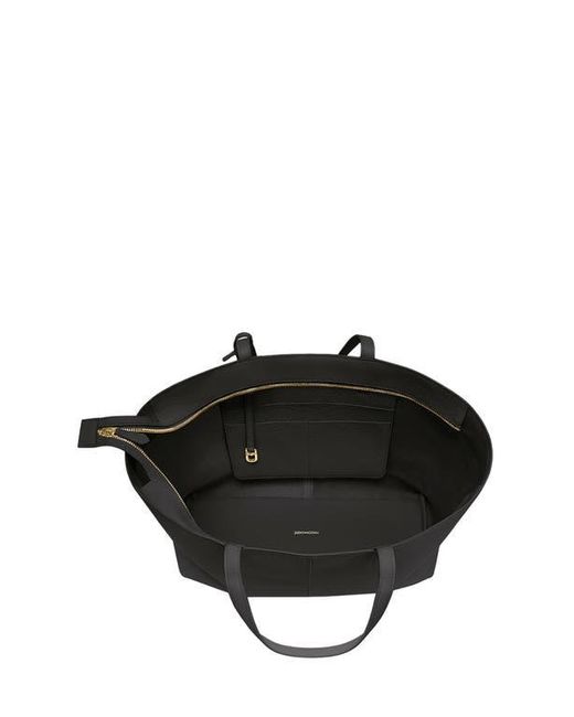 Maison De Sabre Black Large Leather Zipped Soft Tote