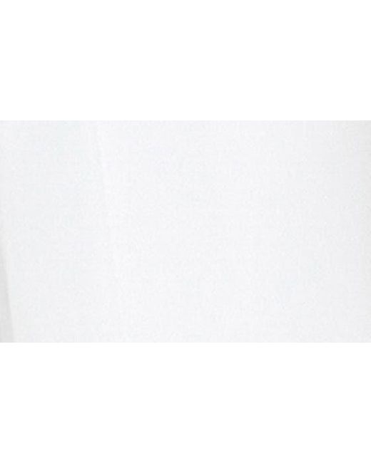 English Factory White Blouson Sleeve Cotton Poplin Minidress