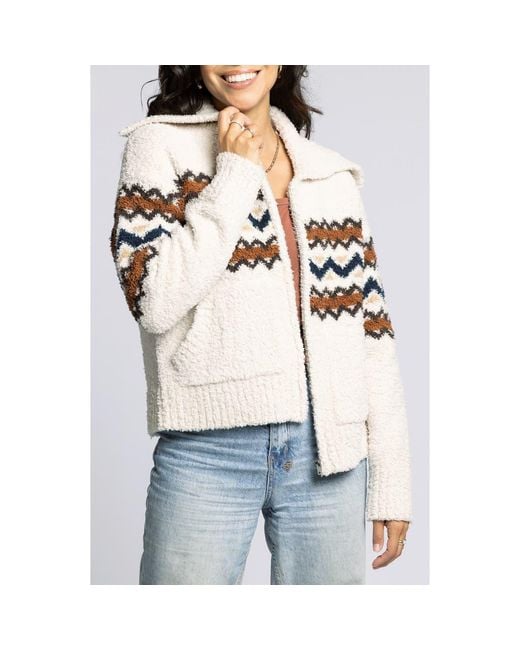 Thread & Supply White Myra Sweater Jacket