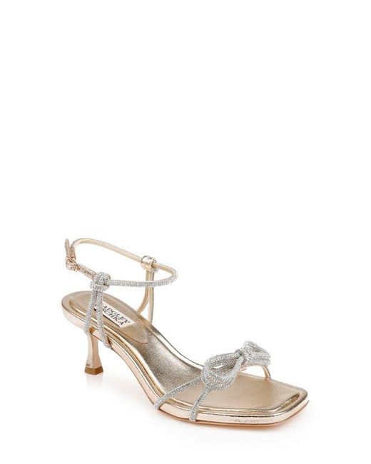 Badgley Mischka White Dandelion Ankle Strap Sandal