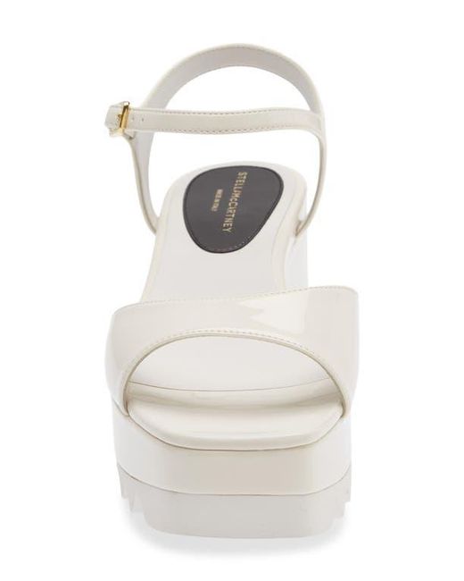 Stella McCartney White Elyse Platform Sandal