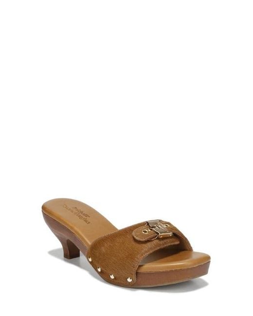 Dr. Scholls Brown X Favorite Daughter Heartbreak Kitten Heel Sandal