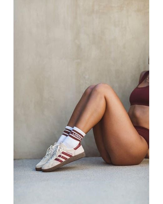 LDMA White Mid Sock