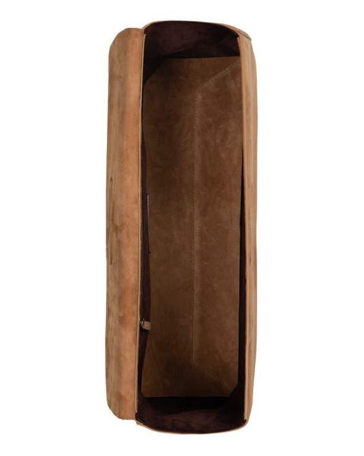 Jeffrey Campbell Brown Toolbox Leather Clutch