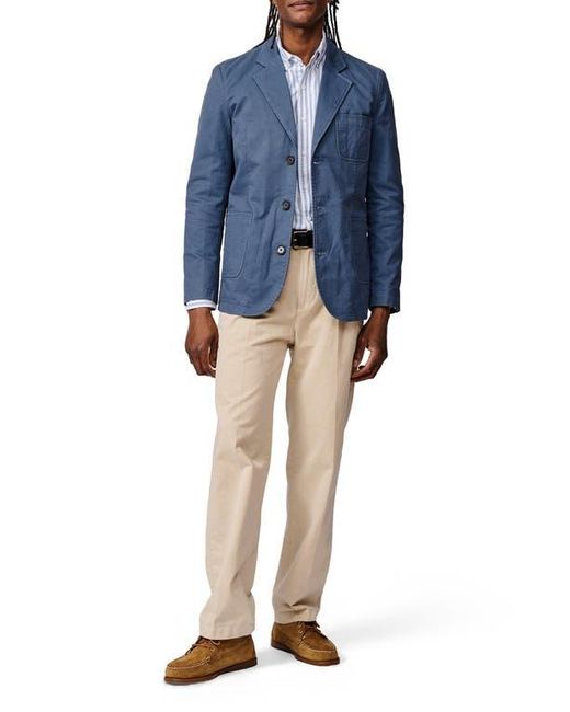 aubi Blue Mareham Patch Pocket Blazer for men