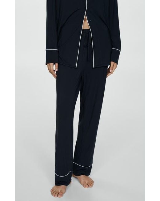 Mango Blue Piped Pajamas