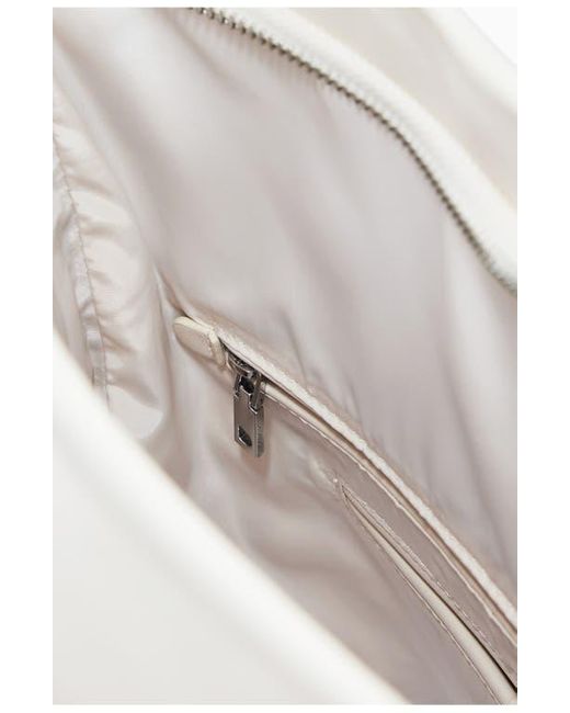 Desigual White Medium Faux Leather Backpack