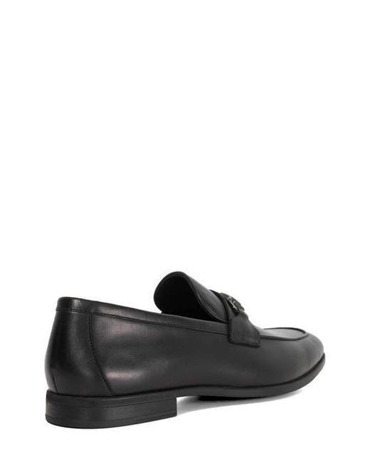 Dune Black Seymore Flexi Bit Loafer for men