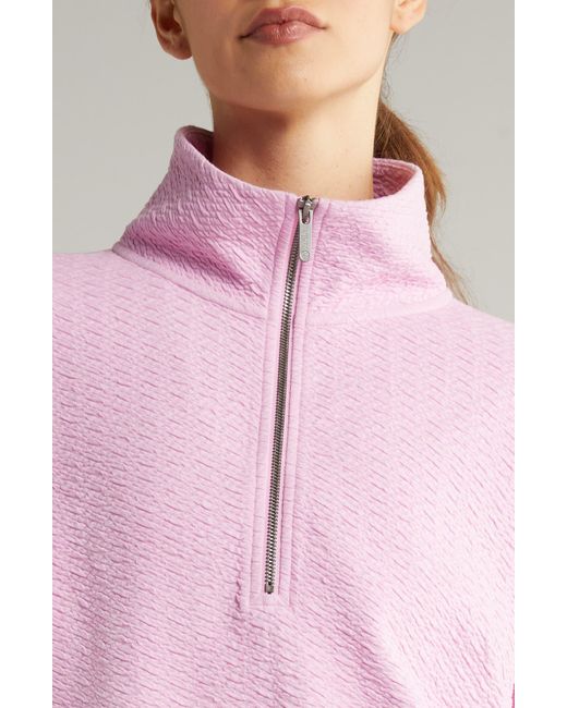 Zella Pink Revive Half Zip Sweatshirt