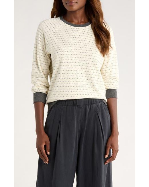 Marine Layer White Reversible Raglan Sleeve Top