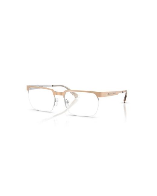 Michael Kors Metallic 58Mm Rectangle Optical Glasses for men