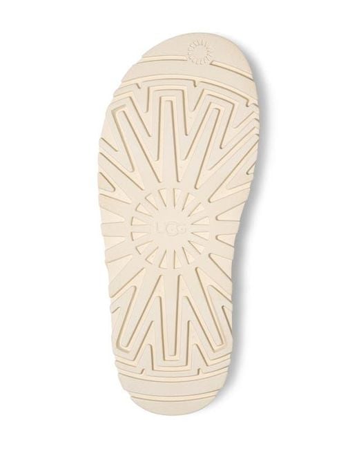 Ugg Natural Goldenglow Platform Slide Sandal