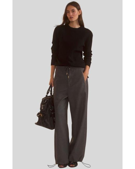 Cynthia Rowley Gray Elea Wool Cashmere Sweater