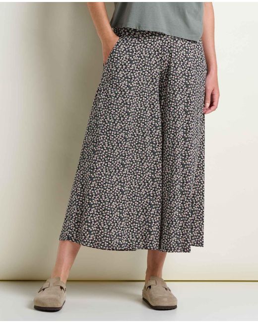 Toad & Co. Gray Chaka Culotte Pant