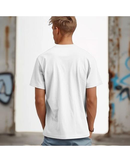 Alix White Roly Poly Tee for men