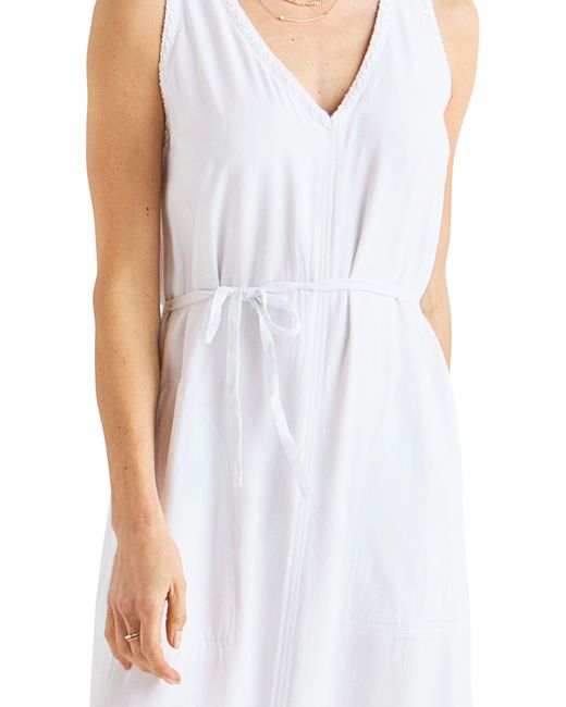 Splendid White Loretta V-neck Dress