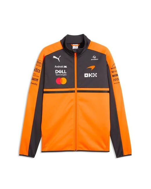 PUMA Orange Mclaren Replica Softshell Jacket for men
