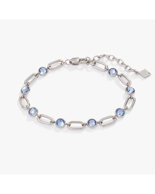ALEX AND ANI Metallic Crystal And Paperclip Chain Bracelet