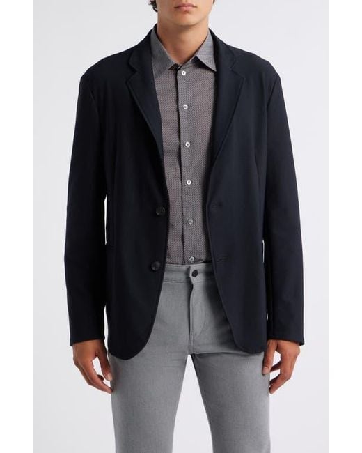 Emporio Armani Black Rice Stitch Sport Coat for men