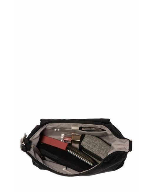 Baggallini Black Coastal Flip Lock Half Moon Bag