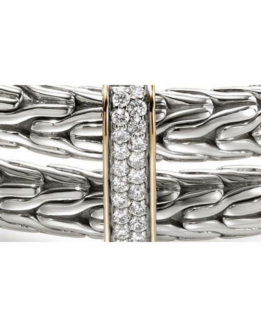 John Hardy Multicolor Spear Pavé Diamond Flex Bracelet for men