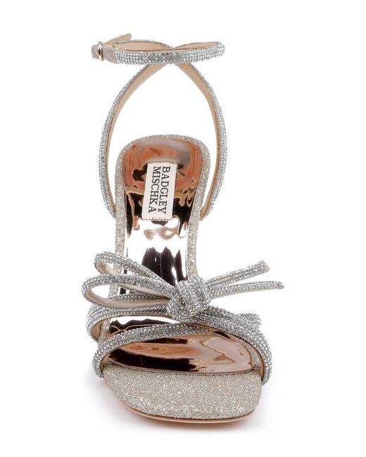 Badgley Mischka White Effie Ankle Strap Sandal