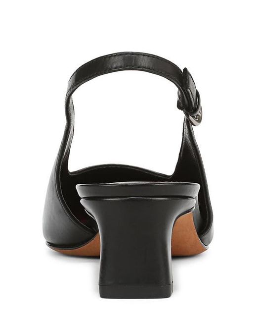 Vince Black Hart Kitten Heel Slingback Pump