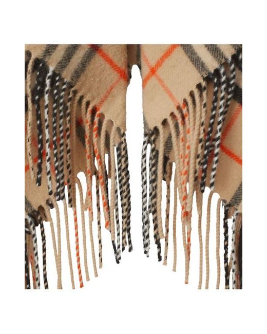 Burberry Black Check Wool & Cashmere Cape