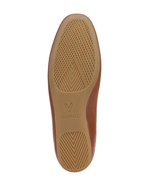 Vionic Brown Larissa Ballet Flat