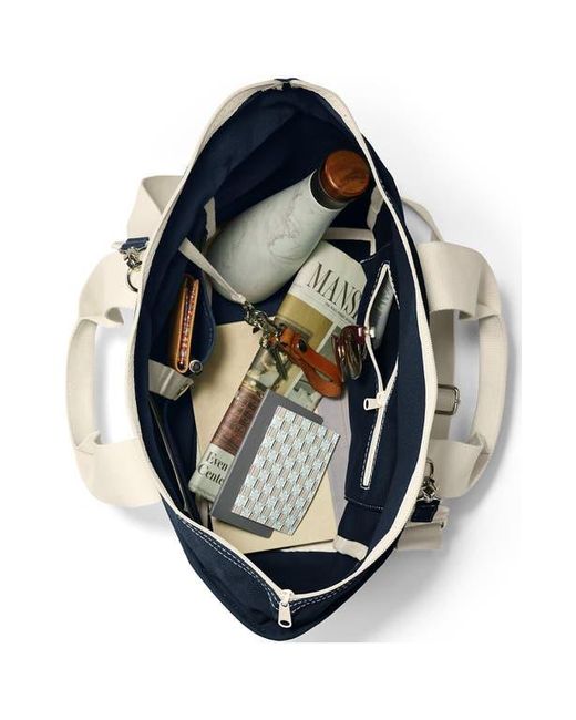 Lands' End Blue Canvas Multiway Pocket Tote for men