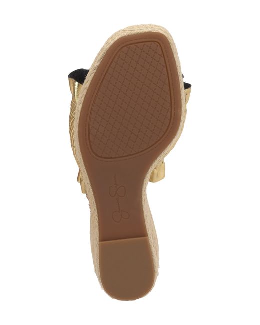 Jessica Simpson Natural Serilda Espadrille Platform Wedge Slide Sandal