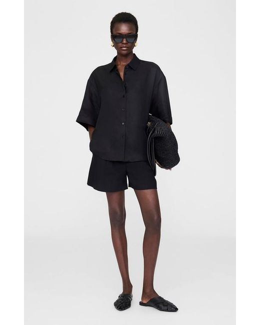 Anine Bing Black Coco Shirt