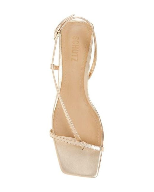 SCHUTZ SHOES Natural Heloise Slingback Sandal