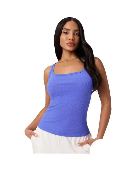 Fabletics Blue Modal Rib Tank