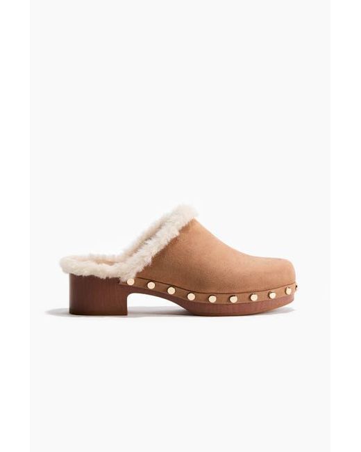 H&M Natural Warm-Lined Clogs
