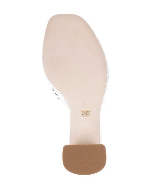 Badgley Mischka Metallic Omni Laser-Cut Heart Sandal