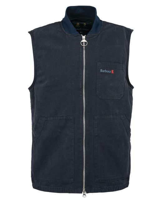 Barbour Blue Tin Cotton Vest for men