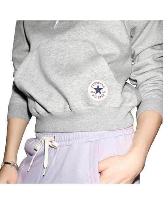 Converse Gray Chuck Taylor Patch Classic Pullover Hoodie