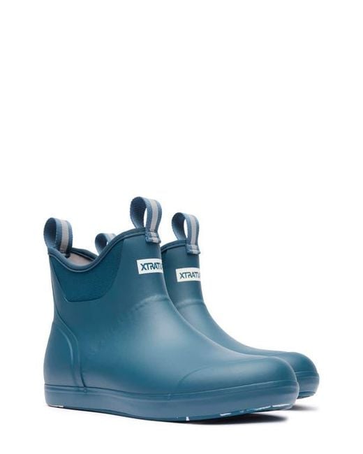 XtraTuf Blue 6-Inch Ankle Deck Boot for men
