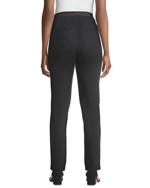 Jessica London Black Stretch Denim Straight-Leg Jegging