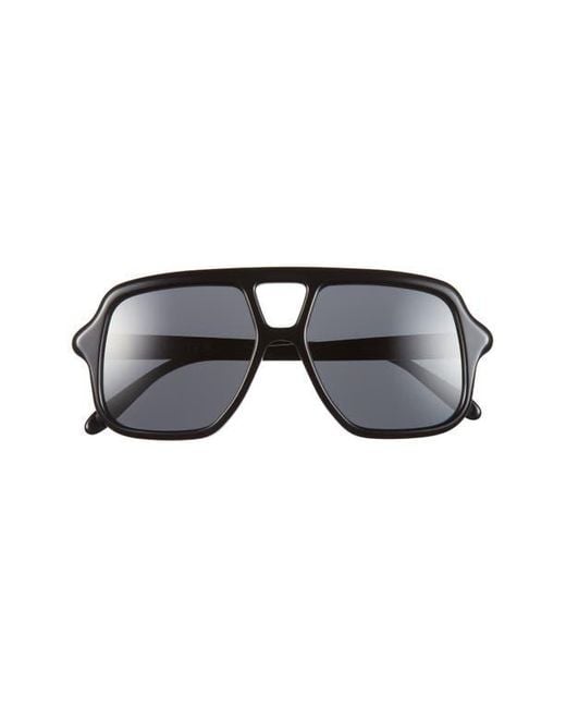 Loewe Black Slim Rectangular Sunglasses