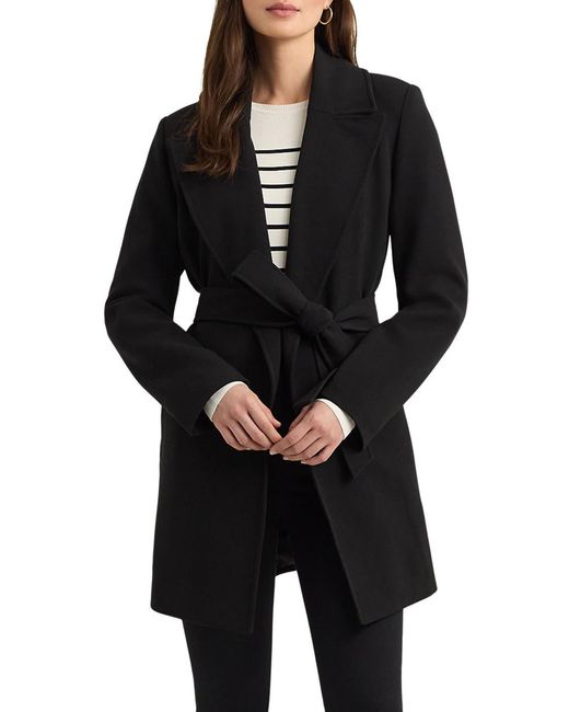 Lauren by Ralph Lauren Black Belted Coat