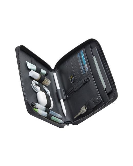 Monos Black Metro Zip Folio