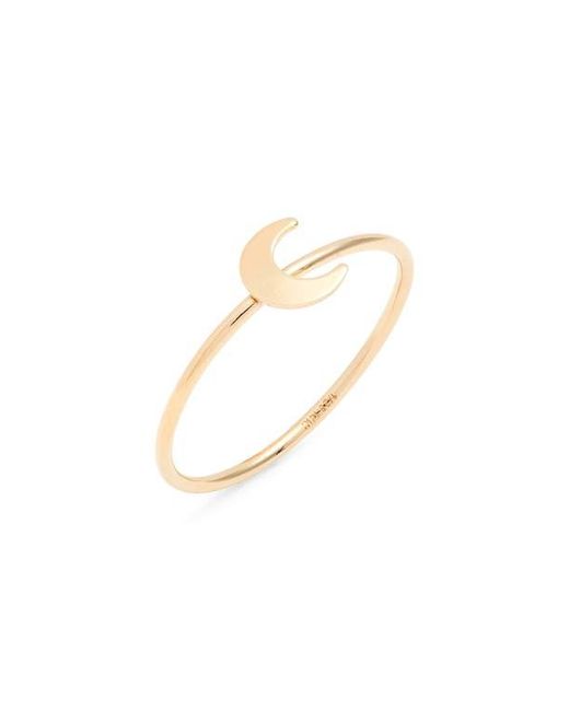 Nashelle Metallic Moon Ring
