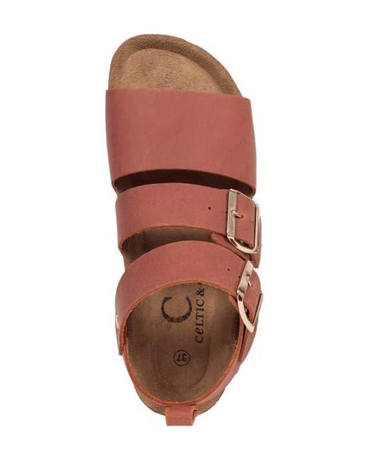 Celtic & Co. Brown Triple Strap Sandal