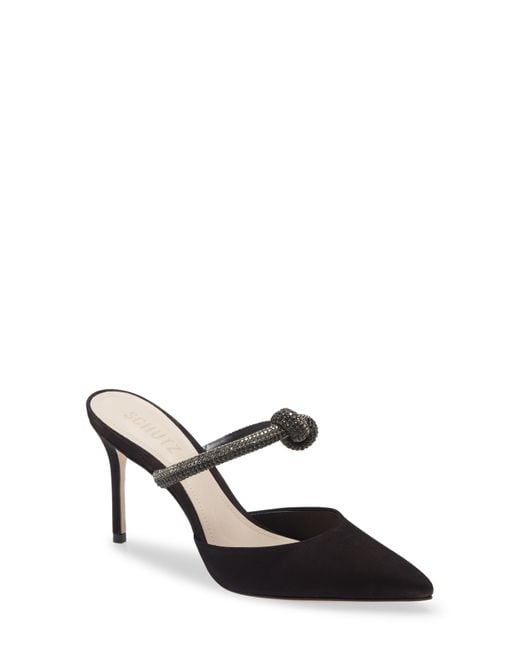 Schutz shop embellished mule