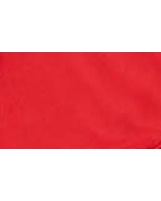 Edikted Red Ruffle Asymmetric Crop Top